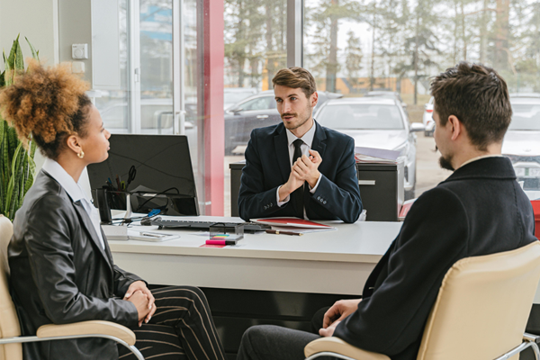 professional job interview discussion