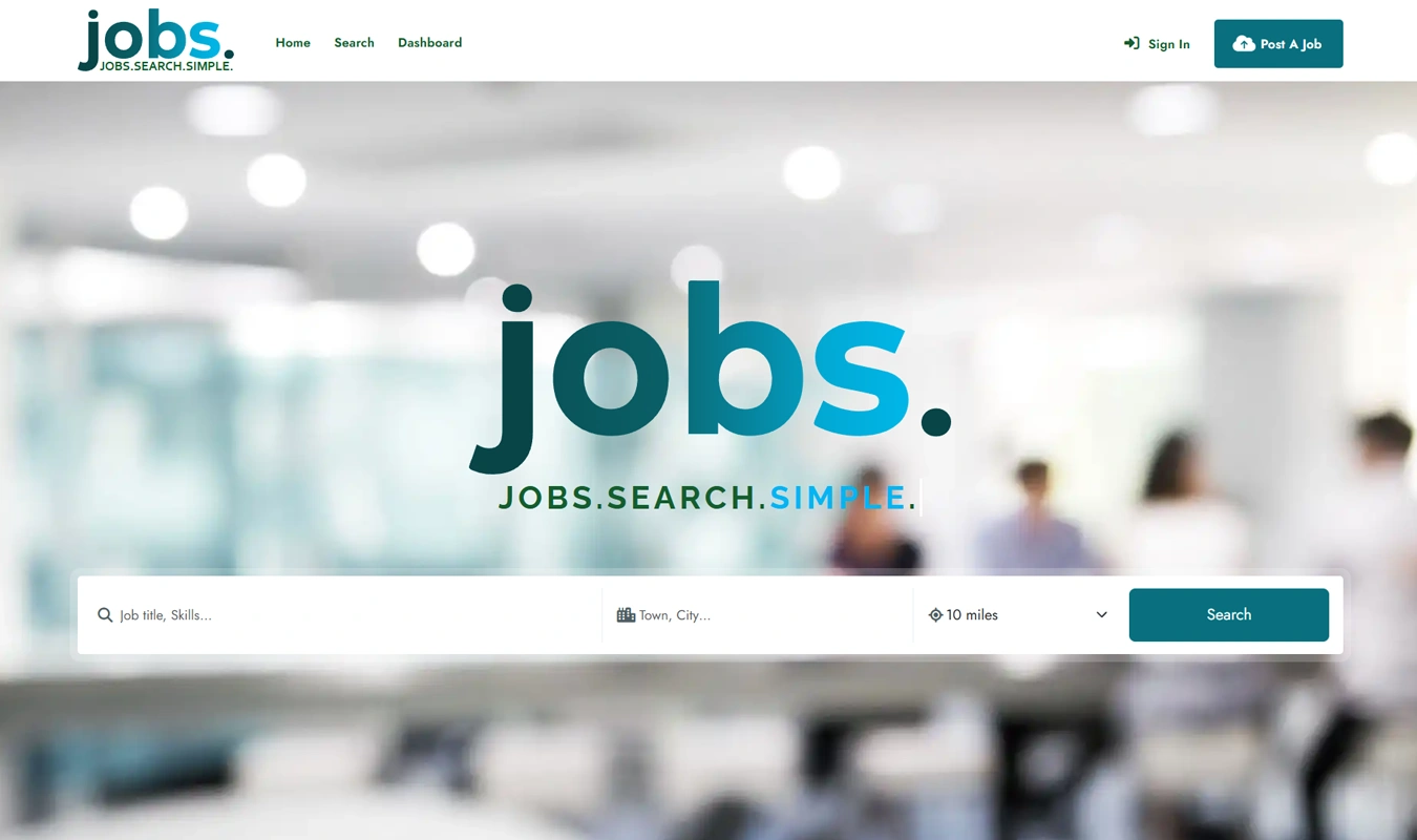 Jobs.co.uk homepage