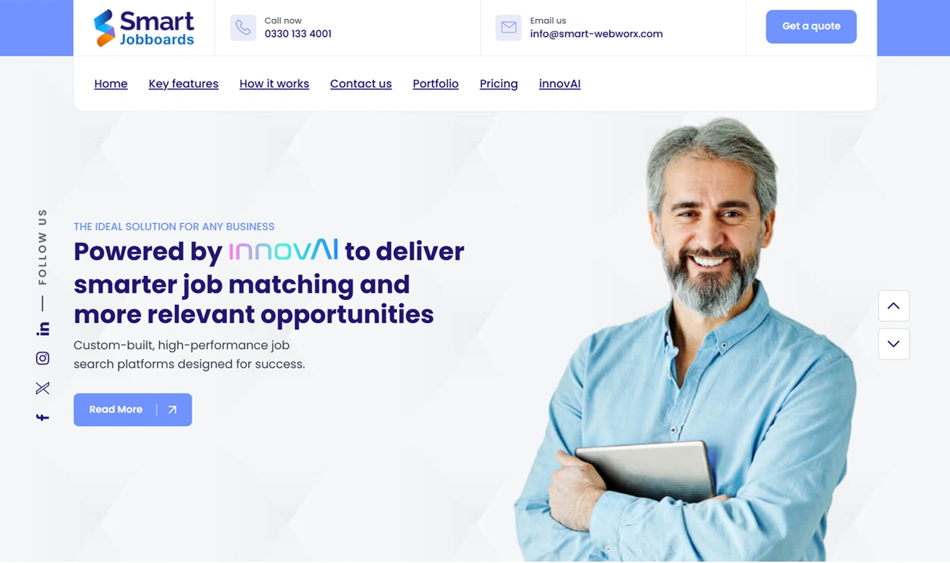 Smart JobBoards homepage