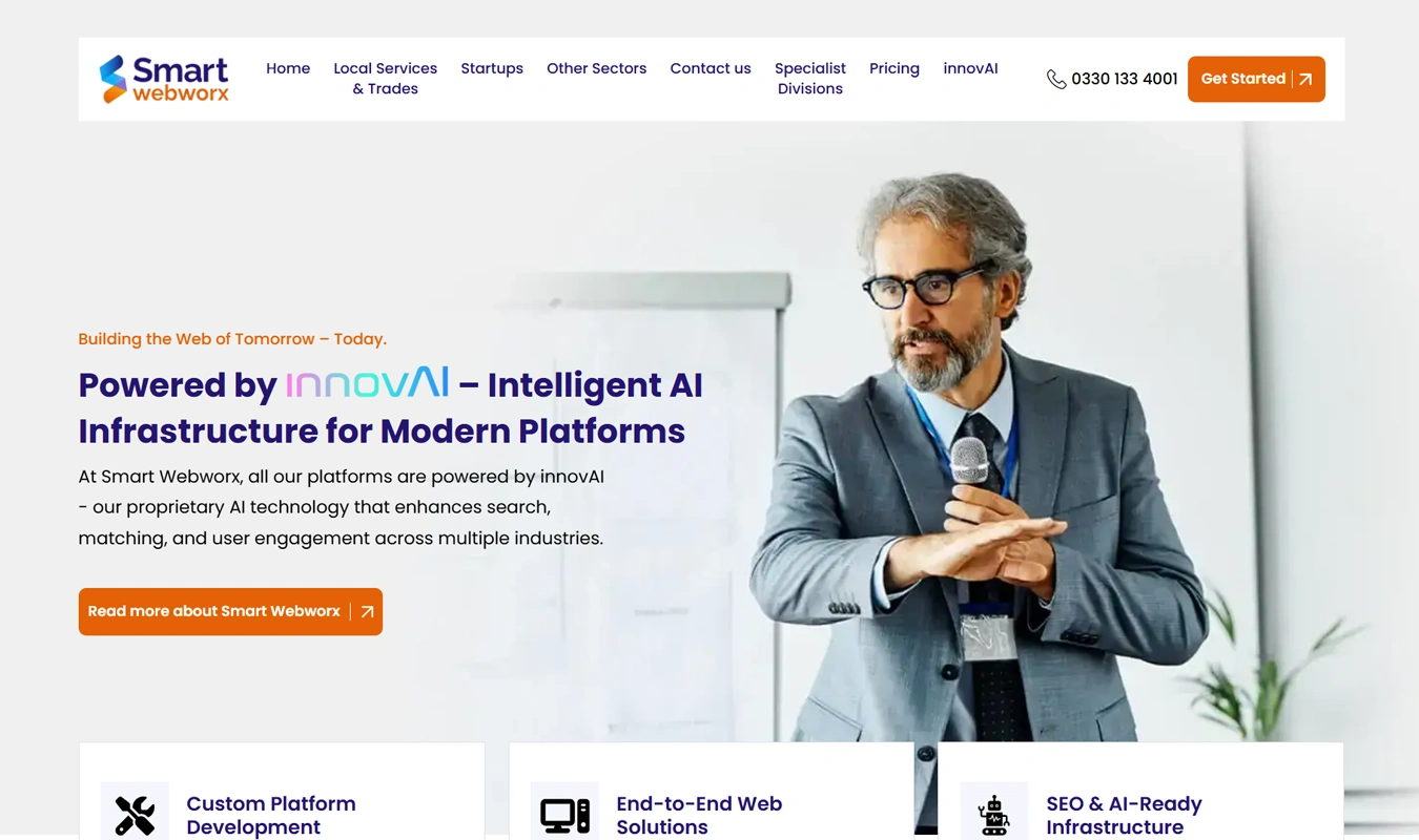 Smart Webworx homepage